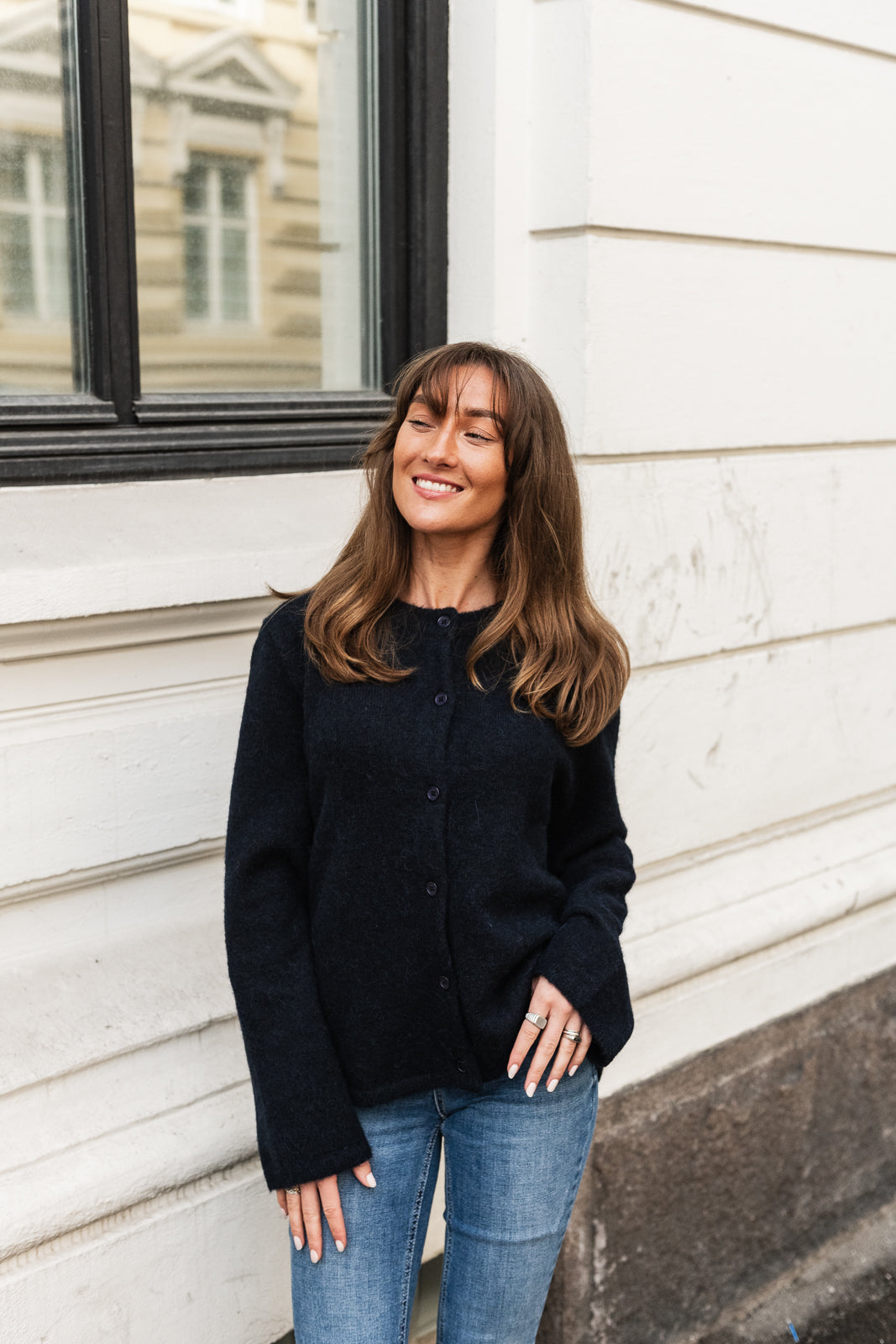 SLFLULU Knit Cardigan - Dark Sapphire